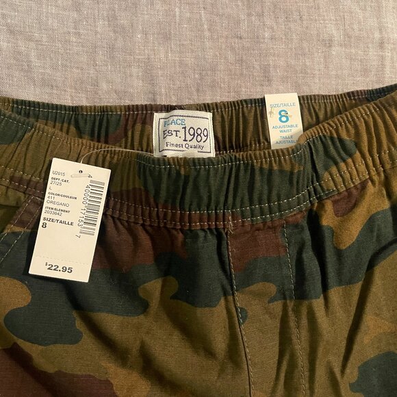 NWT Boys Camo Cargo Shorts - Picture 2 of 3